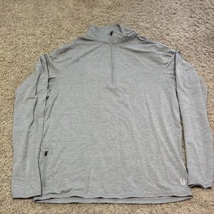 Vuori Gray Zip Up Sweater